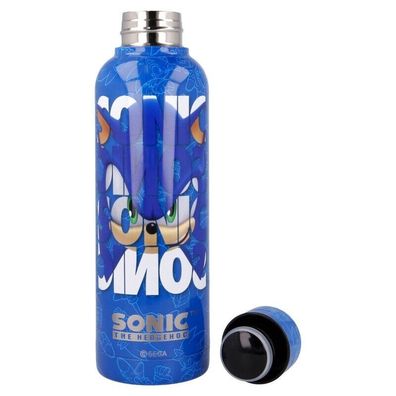Sonic The Hedgedog Wasserflasche Trinkflasche Flasche 515 ml isoliert Edelstahl