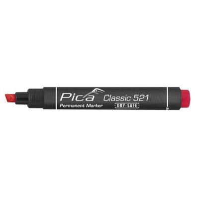 Pica Classic Permanentmarker Marker Markierung Keilspitze 2-6mm rot 521/40