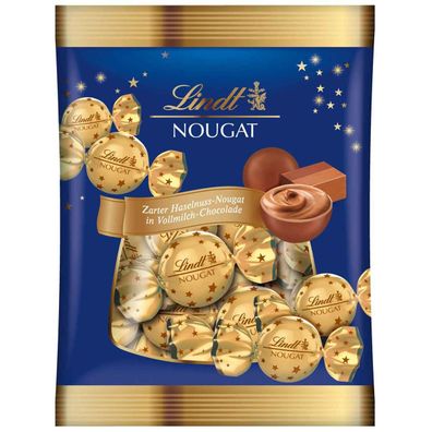 Lindt Nougat Kugeln Nougat Vollmilchschokolade mit Füllung 101g