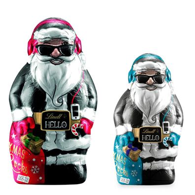 Lindt HELLO Xmas Santa Hohlfigur aus Alpenvollmilch Schokolade 140g