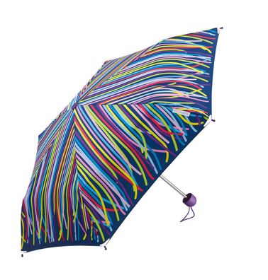 Ergobrella Kinderregenschirm mit reflektierenden Ecken Funny Stripe