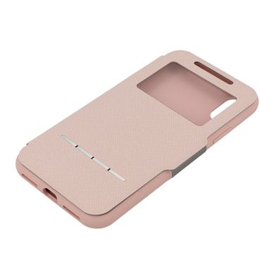 moshi Handyhülle SenseCover Apple iPhone X Schutzhülle Portfolio Tasche rosa