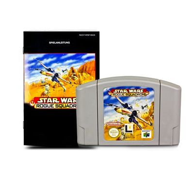 N64 Spiel STAR WARS ROGUE Squadron + Anleitung