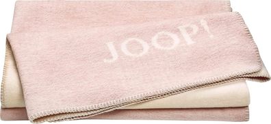 JOOP! Melange-doubleface Plaid / Decke Nude-Creme 150 x 200cm