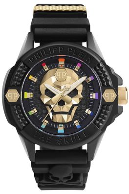 Philipp Plein Armbanduhr The $kull Schwarz/ Goldfarben PWUBA0223