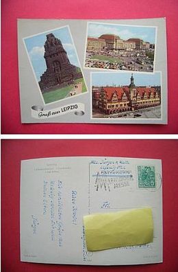 Gruß aus Leipzig; 3-Bild-Karte - (D-H-D-Sn23)