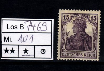 Los B7469: Deutsches Reich Mi. 101 *