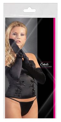 Cottelli Accessoires - Lange schwarze Damenhandschuhe
