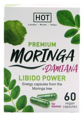 HOT BIO Moringa Libido Power - Vegane Nahrungsergänzungsmittel für Frauen