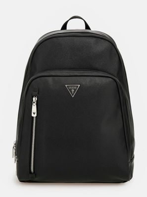 GUESS Certosa Saffiano Smart Rucksack Black