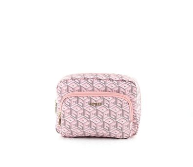 GUESS G-Cube Travel Case Pale Rose Logo
