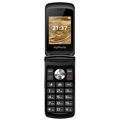 myPhone Waltz Mobiltelefon 2G, 2,4" Display, 800mAh. 0,3 Mpx, SOS Taste Schwarz