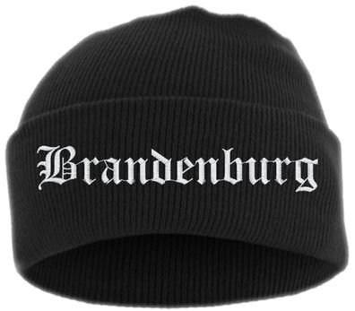 Brandenburg Umschlagmütze - Altdeutsch - Bestickt - Mütze mit breitem ...