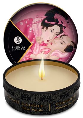Shunga Luxus Massagekerze - Rosen Duft