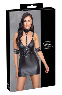 Cottelli Bondage - Mattlook Kleid mit Fesselriemen