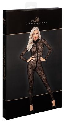 Noir Powernet Overall - Provozierend transparenter Leo-Look