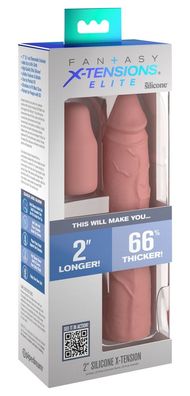 Fantasy X-Tensions Elite - Penissleeve 2" Silicone X-tension