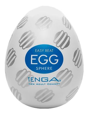 TENGA Egg Sphere - Einmal-Masturbator in Eiform mit Rillenkugel-Reizstruktur
