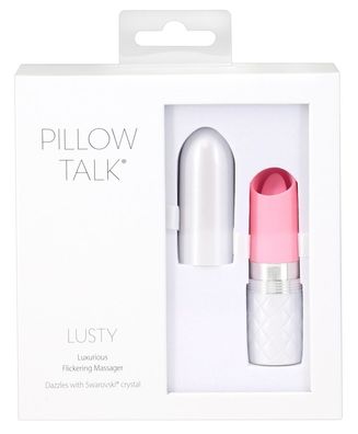 Pillow Talk Lusty Pink - Luxus-Minivibrator im Lippenstift-Design