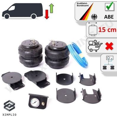 Luftfederung 15 cm Einkreisanlage TÜV ABE für Fiat Ducato X250 X290-X295 ab 2021