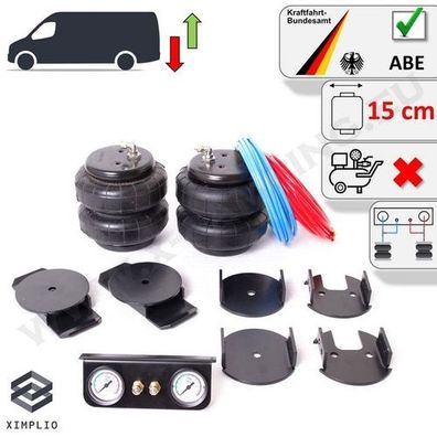 Zusatz-Luftfederung Z6 Zweikreisanlage ABE für Fiat Ducato X250 X290 2006-2014