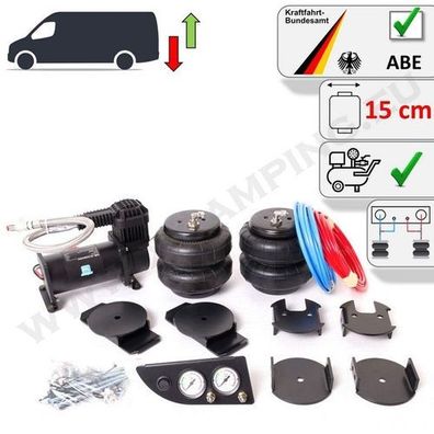 Luftfederung Zweikreisanlage 15cm Luftkompressor Fiat Ducato X250 X290 2006-2014