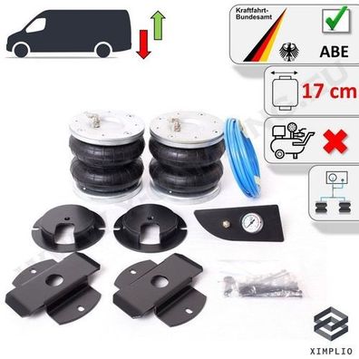 Zusatz-Luftfederung Ein-Kreis-System 17 cm für Fiat Ducato X250 X290 2006-2014