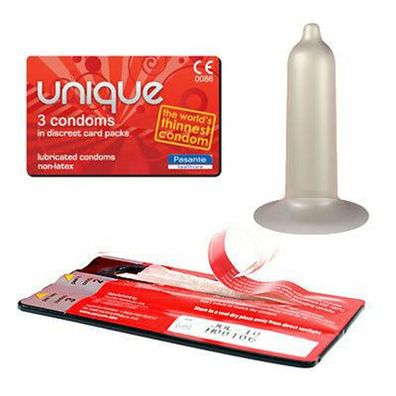 Pasante Unique Latexfreie Kondome 3 Stück