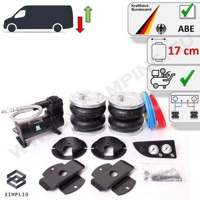 Luftfederung Zweikreisanlage 17cm + Kompressor Peugeot Boxer X250 X290 2006-2014