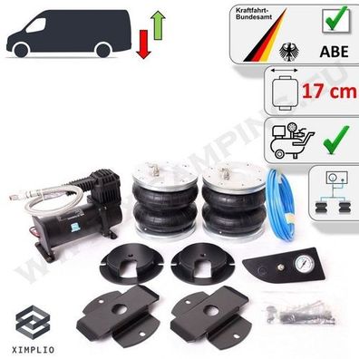 Luftfederung Einkreisanlage 17 cm + Kompressor Peugeot Boxer X250 X290 2006-2014