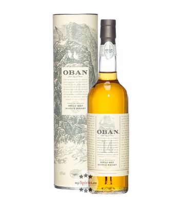 Oban 14 Jahre West Highland Whisky 0,2L (43 % vol., 0,2 Liter) (43 % vol., hide)