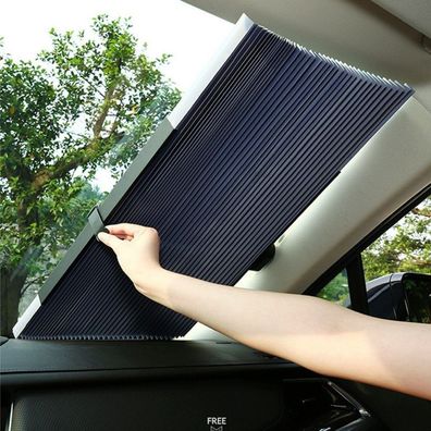Auto einziehbarer Vorhang mit UV-Schutz einziehbarer faltbarer Windschutzscheiben46cm