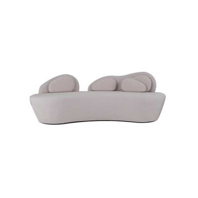 Weißes 3-Sitzer Sofa Polster 3-Sitzer Wohnzimmer Couch Luxus Textil Sofa