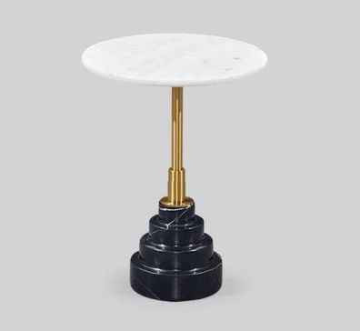 Beistell Tische Wohnzimmer Rund Hochwertig Modern luxus Couchtisch Marmor