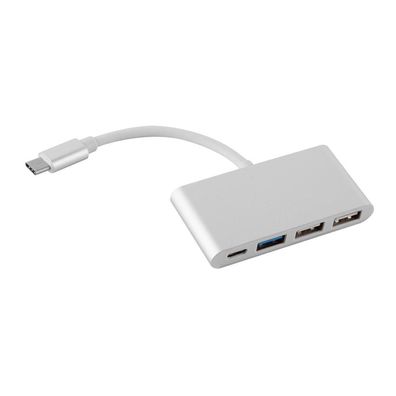 Cadorabo 4-Port USB Multischnittstelle Plug & Play mit USB-C Anschluss, USB-C ...