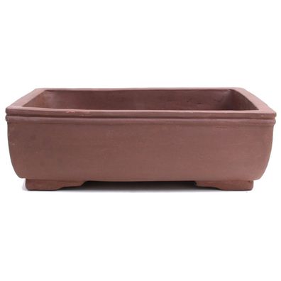 Bonsai - Schale eckig 41,5 x 31 x 14 cm, unglasiert, braun, frostfest 40924