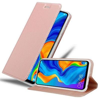 Cadorabo Hülle kompatibel mit Huawei P30 LITE in CLASSY ROSÉ GOLD - Schutzhülle ...