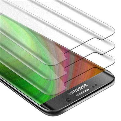 Cadorabo 3x Panzer Folie kompatibel mit Samsung Galaxy S6 EDGE - Schutzfolie in ...