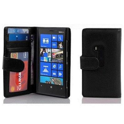 Cadorabo Hülle kompatibel mit Nokia Lumia 920 in OXID Schwarz - Schutzhülle mit ...