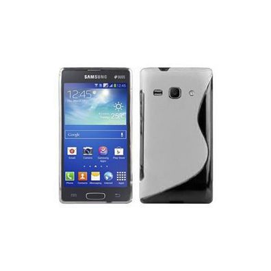 Cadorabo Hülle kompatibel mit Samsung Galaxy ACE 3 in Magnesium WEIß - Schutzhülle...