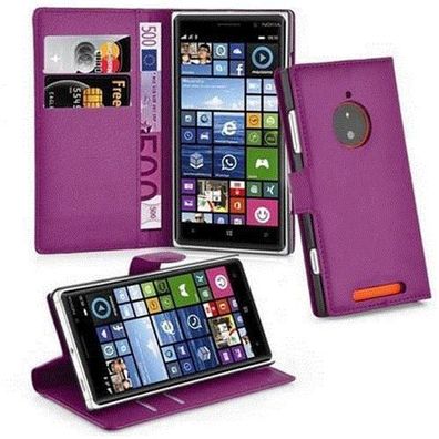 Cadorabo Hülle kompatibel mit Nokia Lumia 830 in MANGAN Violett - Schutzhülle mit ...