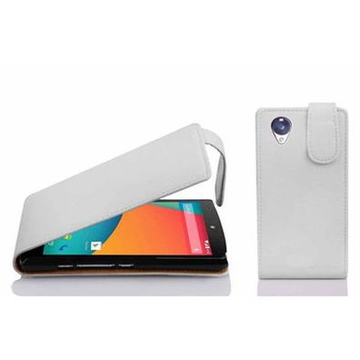 Cadorabo Hülle kompatibel mit LG Google NEXUS 5 in Magnesium WEIß - Schutzhülle ...