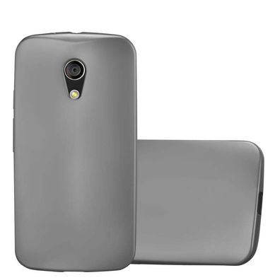 Cadorabo Hülle kompatibel mit Motorola MOTO G2 in Metallic GRAU - Schutzhülle aus ...
