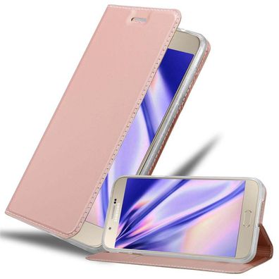 Cadorabo Hülle kompatibel mit Samsung Galaxy A8 2015 in CLASSY ROSÉ GOLD - Schutzh...