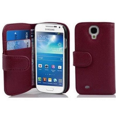 Cadorabo Hülle kompatibel mit Samsung Galaxy S4 MINI in Bordeaux LILA - Schutzhüll...