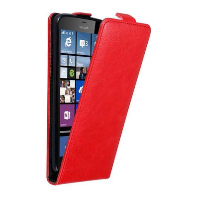 Cadorabo Hülle kompatibel mit Nokia Lumia 640 XL in APFEL ROT - Schutzhülle im ...