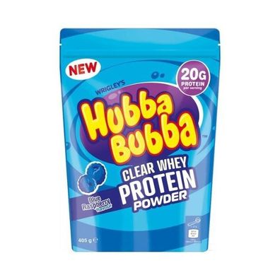 Hubba Bubba Clear Whey Protein Powder 405g Blue Raspberry