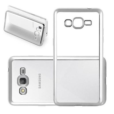 Cadorabo Hülle kompatibel mit Samsung Galaxy GRAND PRIME in CHROM SILBER - Schutzh...