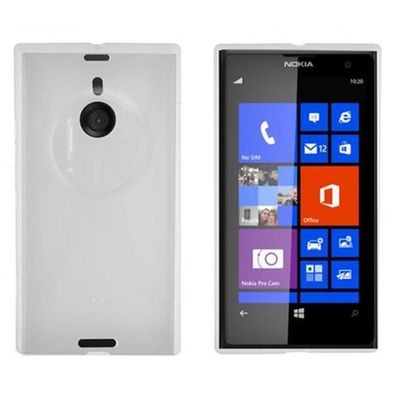 Cadorabo Hülle für Nokia Lumia 1020 in HALB Transparent Handyhülle aus flexiblem ...