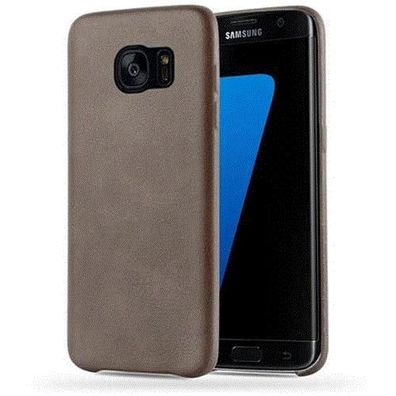 Cadorabo Hülle kompatibel mit Samsung Galaxy S7 EDGE in Vintage BRAUN - Hard Case ...